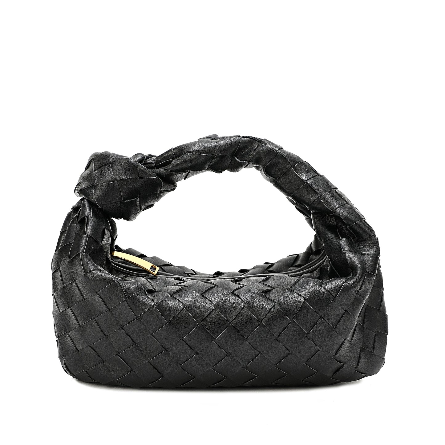 Woven Sheepskin Knot Bag Pouch