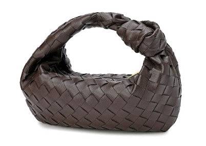 Woven Sheepskin Knot Bag Pouch