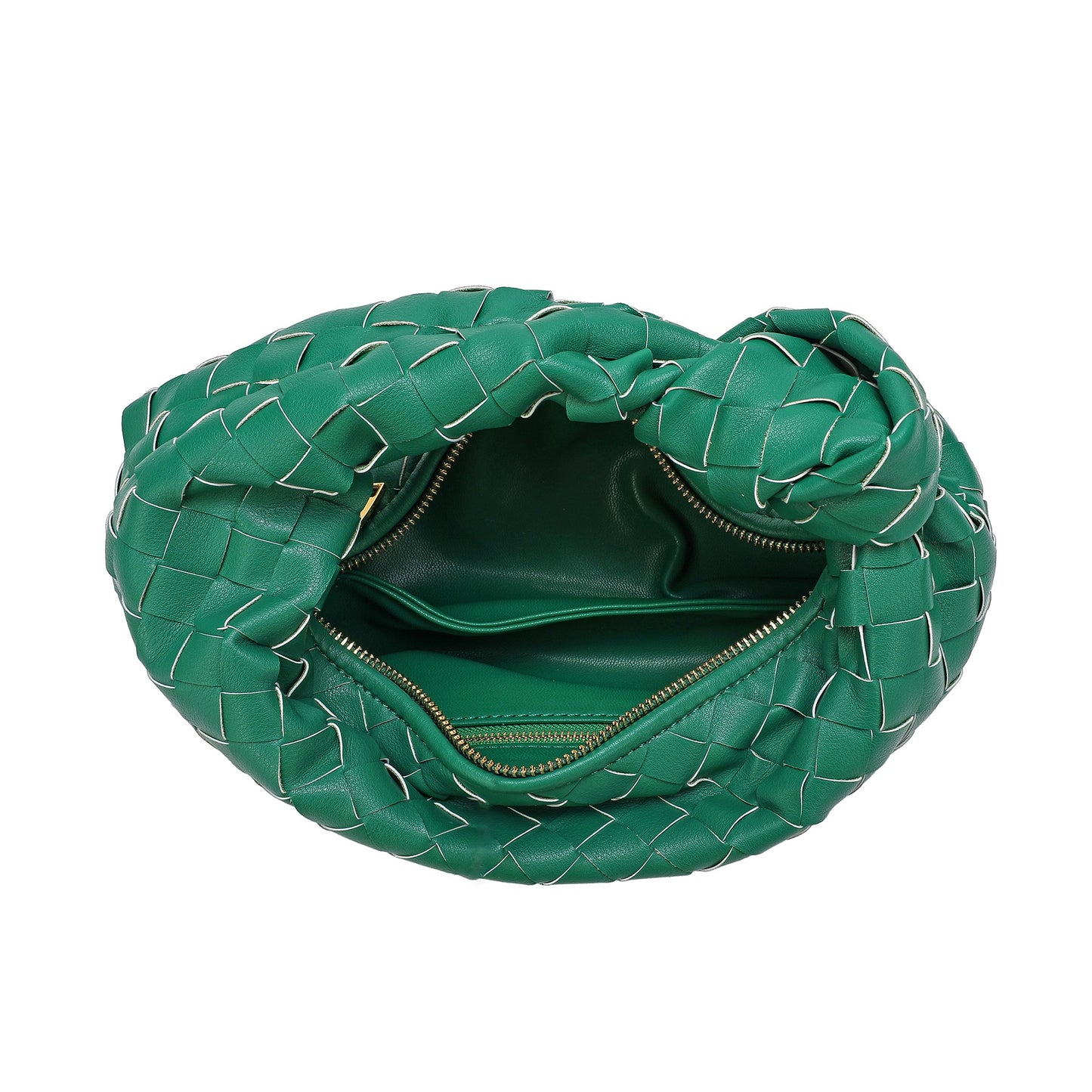 Woven Sheepskin Knot Bag Pouch