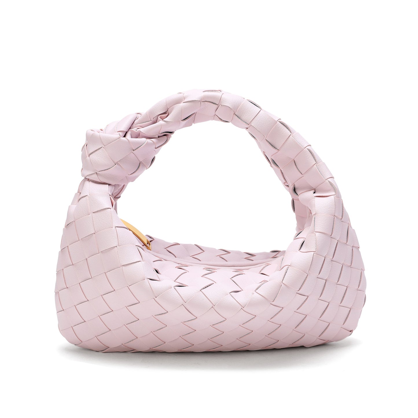 Woven Sheepskin Knot Bag Pouch