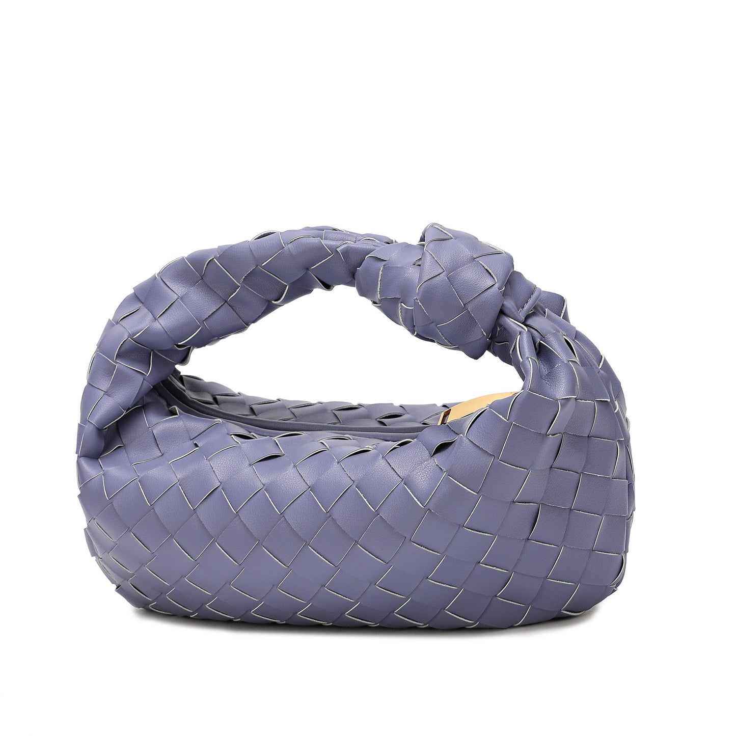 Woven Sheepskin Knot Bag Pouch