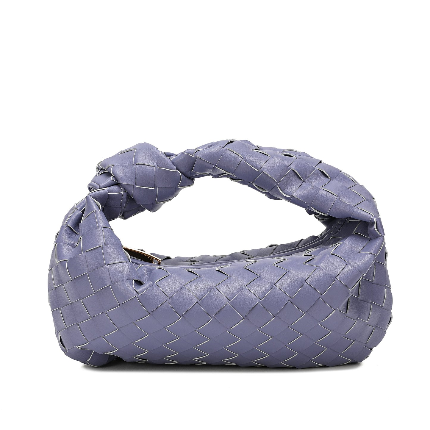 Woven Sheepskin Knot Bag Pouch