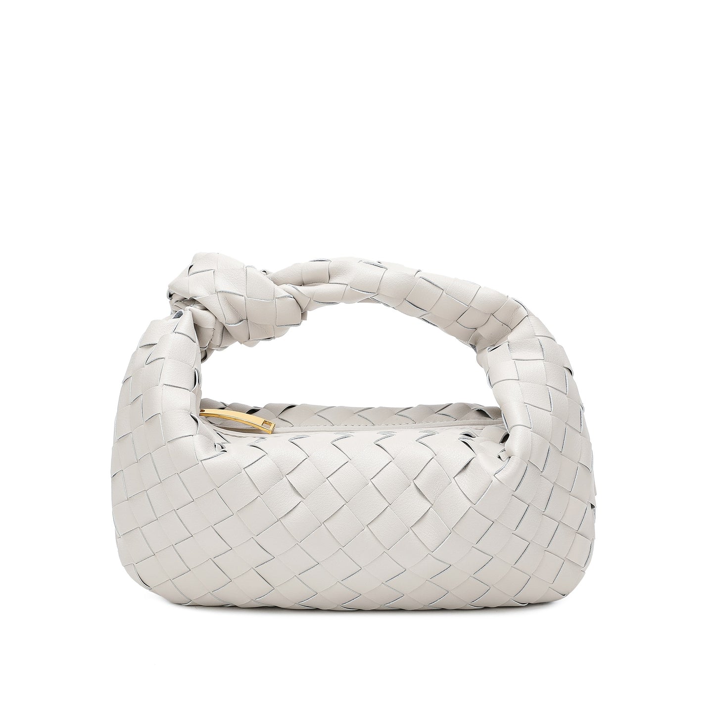 Woven Sheepskin Knot Bag Pouch