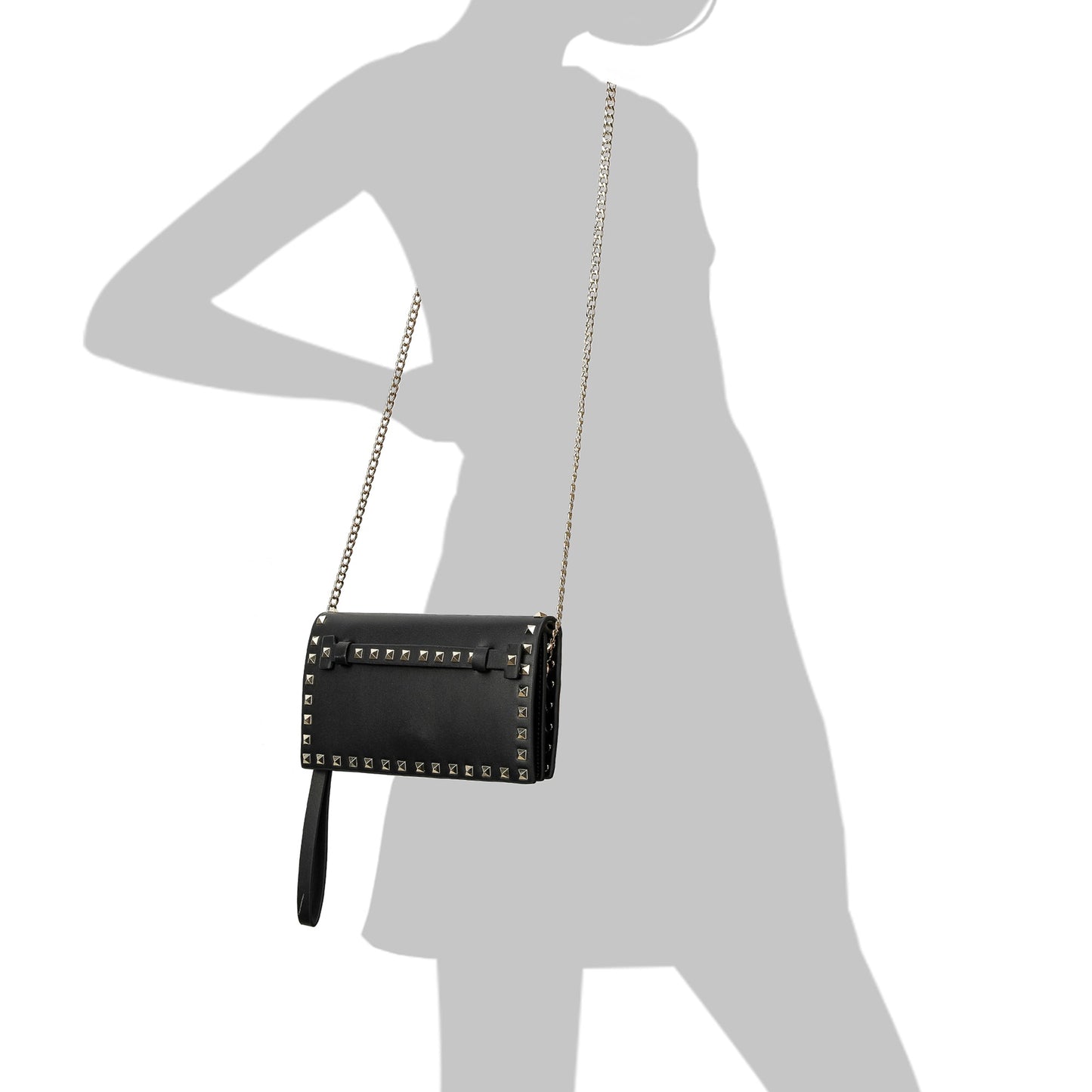 Tiffany & Fred Studded Shoulder/Clutch Bag