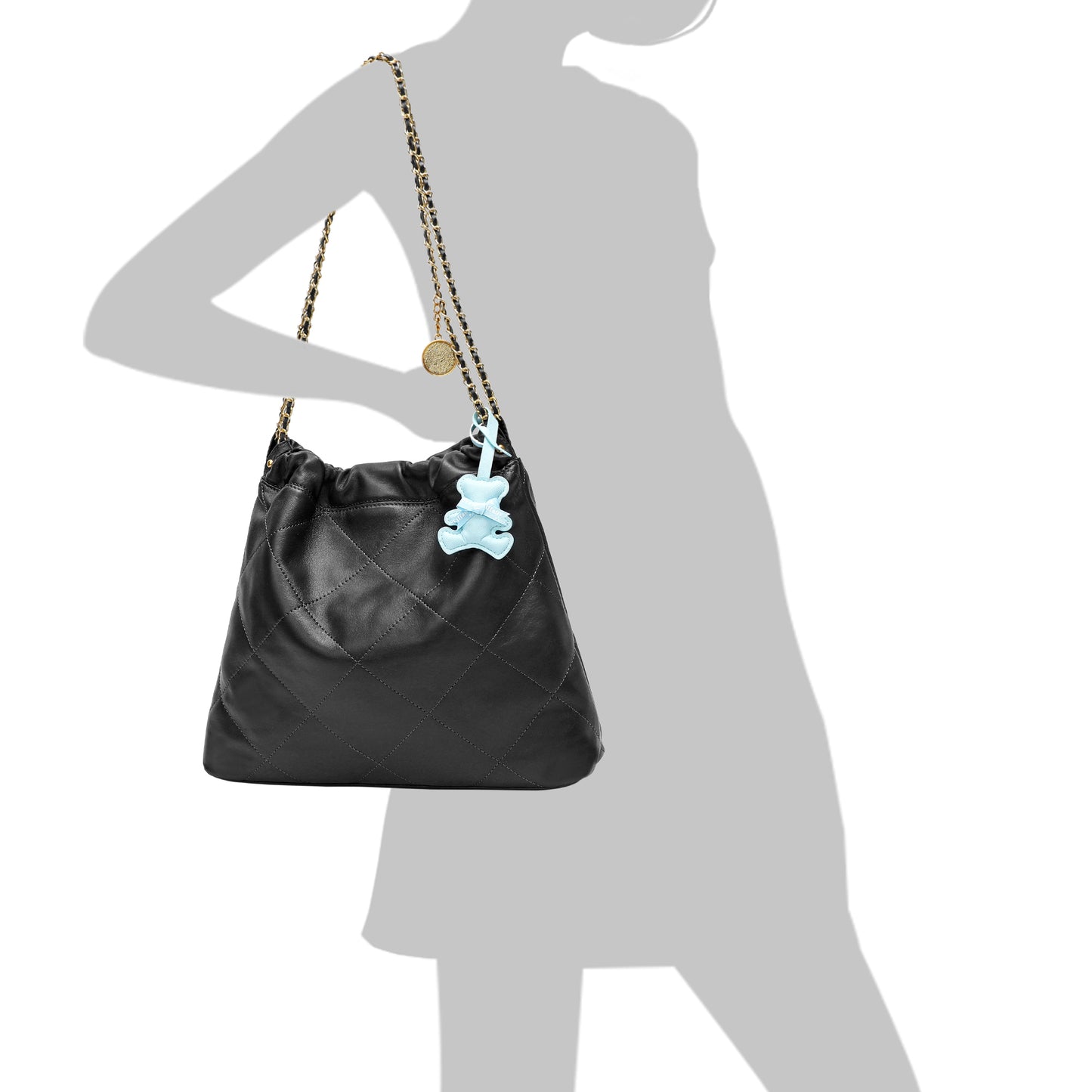 Tiffany & Fred Quilted Lambskin Leather Tote Bag