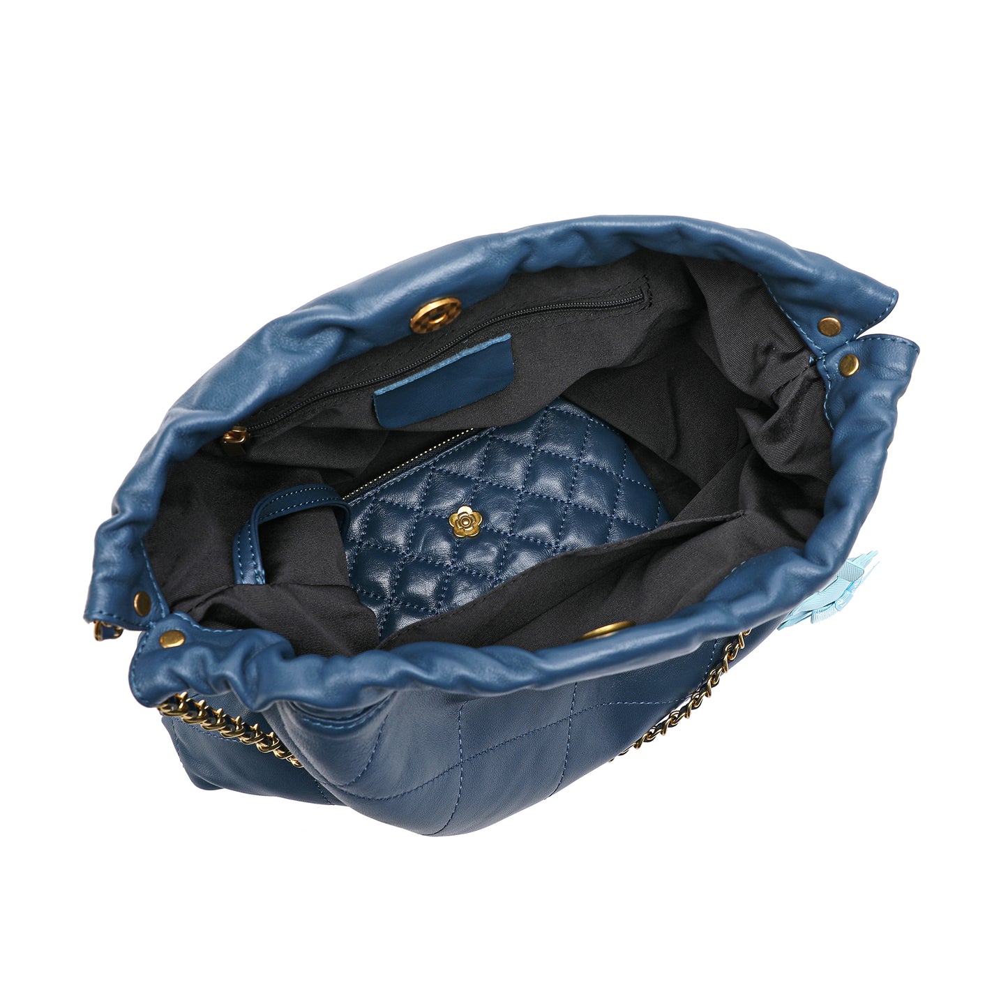 Tiffany & Fred Quilted Lambskin Leather Tote Bag