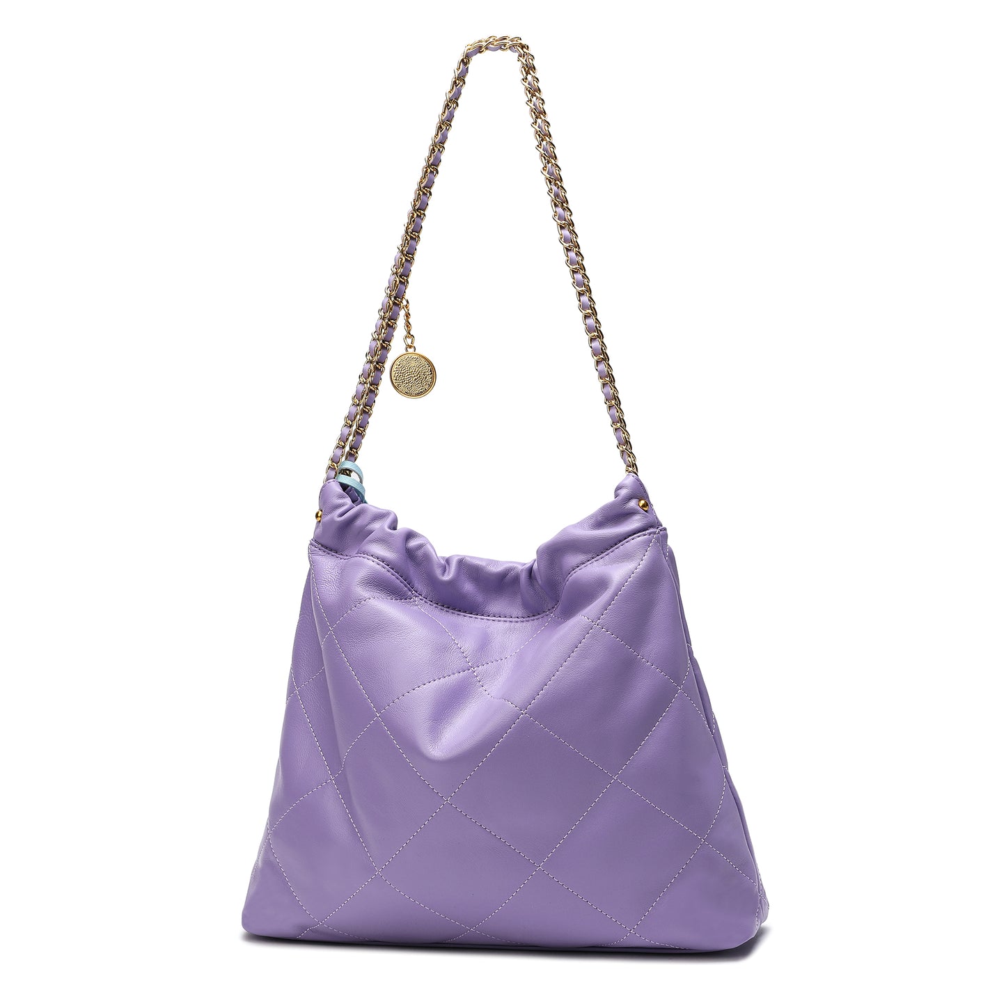 Tiffany & Fred Quilted Lambskin Leather Tote Bag