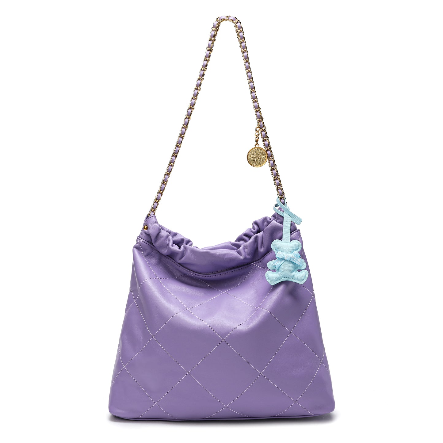 Tiffany & Fred Quilted Lambskin Leather Tote Bag