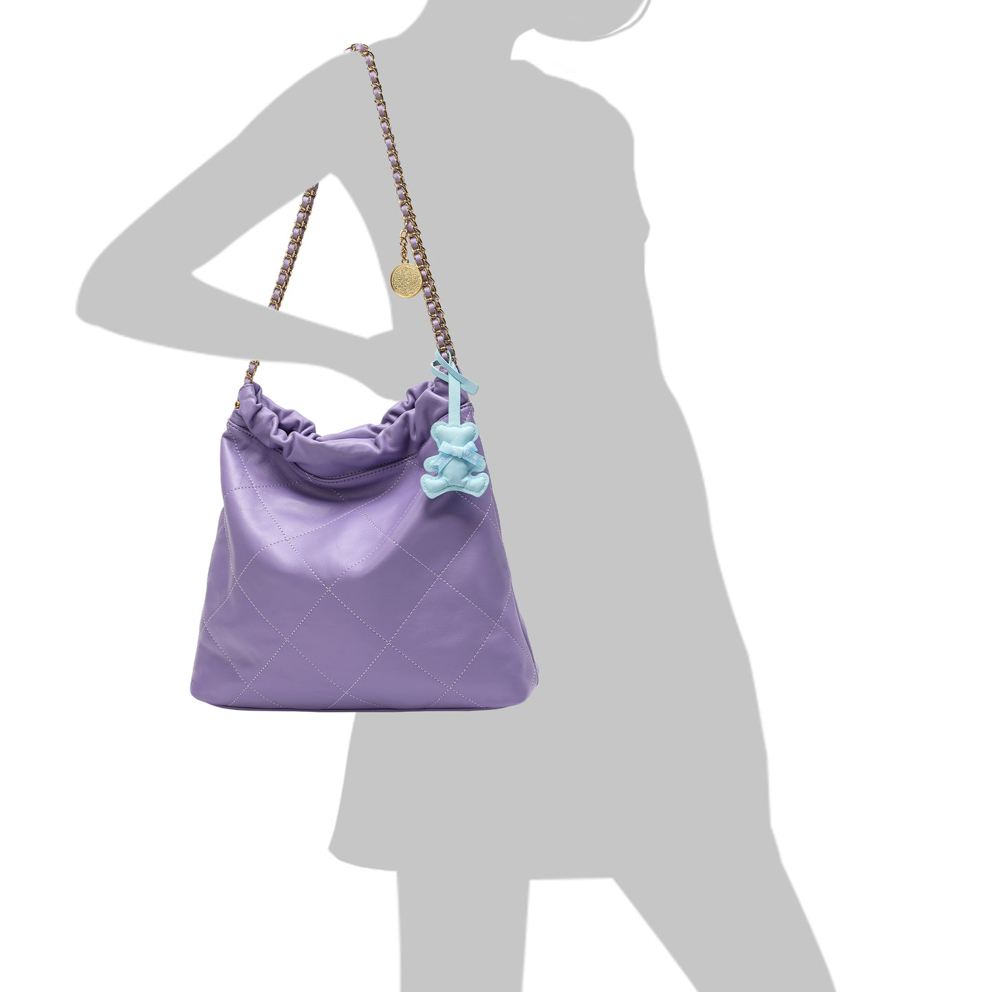 Tiffany & Fred Quilted Lambskin Leather Tote Bag