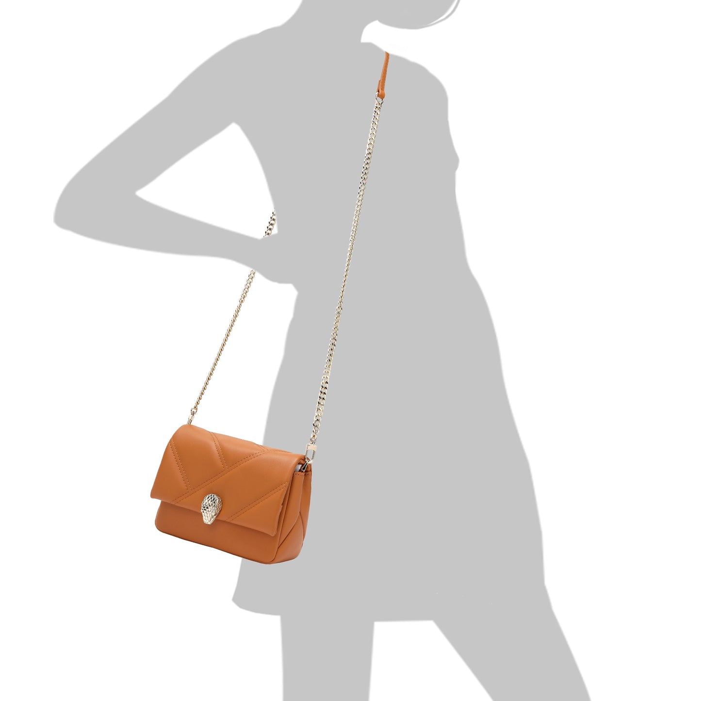 Tiffany & Fred Quilted Sheepskin Leather Crossbody