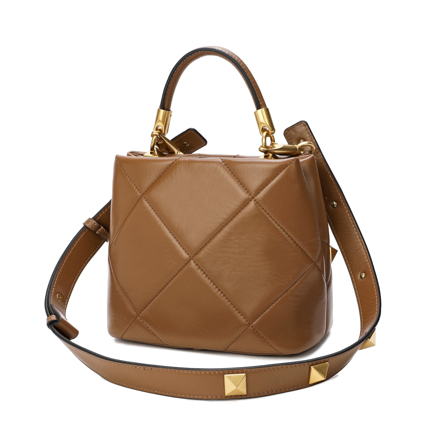 Tiffany & Fred Quilted Sheepskin Leather Crossbody/Shoulder Bag