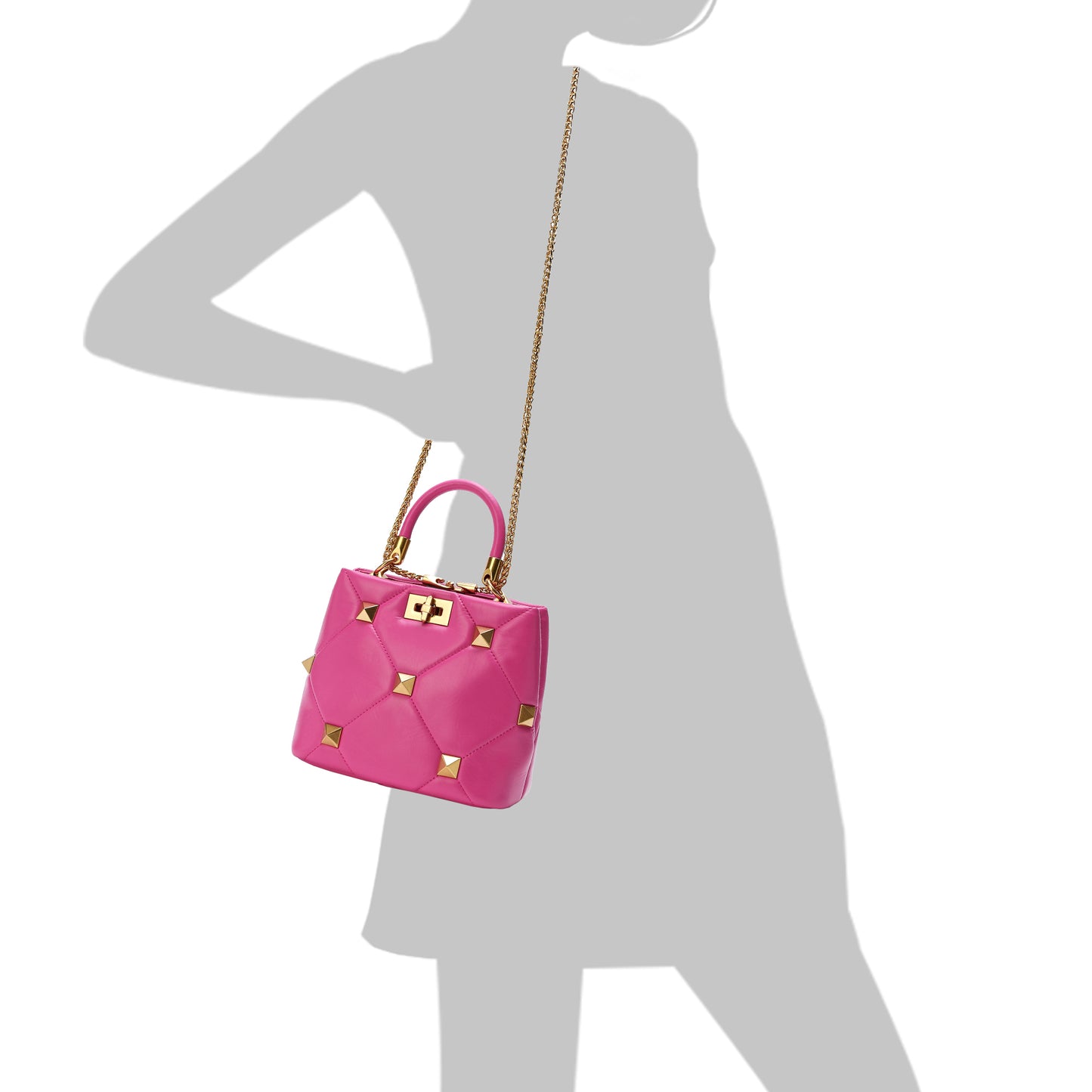 Tiffany & Fred Quilted Sheepskin Leather Crossbody/Shoulder Bag