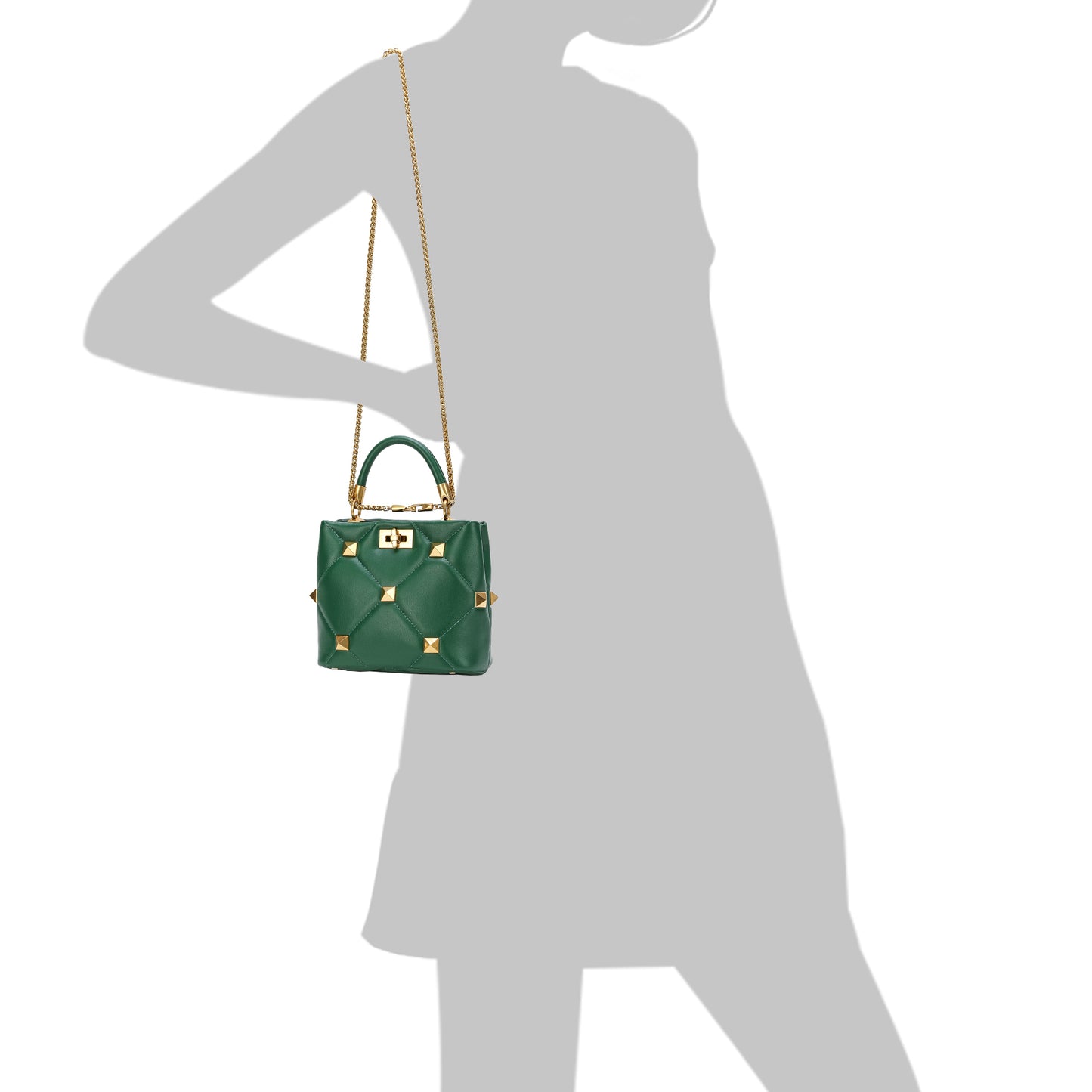 Tiffany & Fred Quilted Sheepskin Leather Crossbody/Shoulder Bag