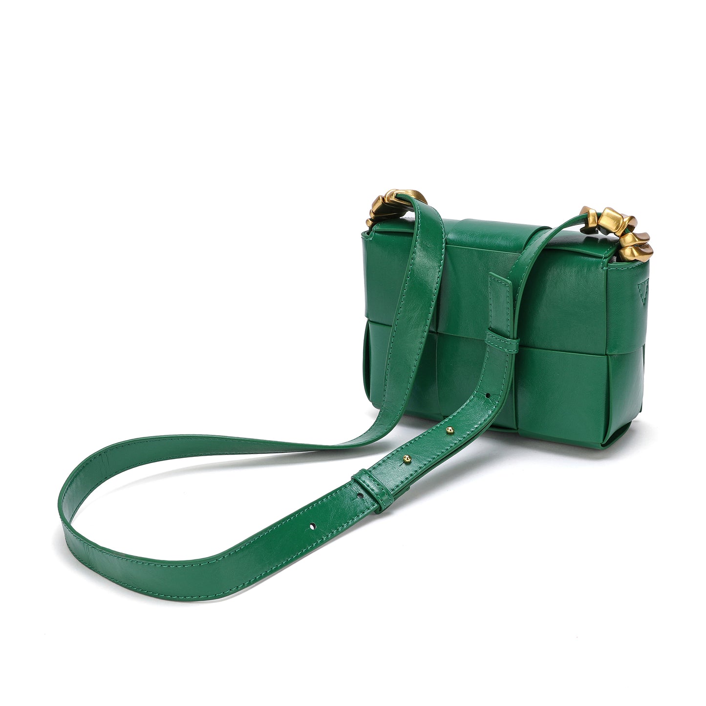 Woven Leather Crossbody Bag
