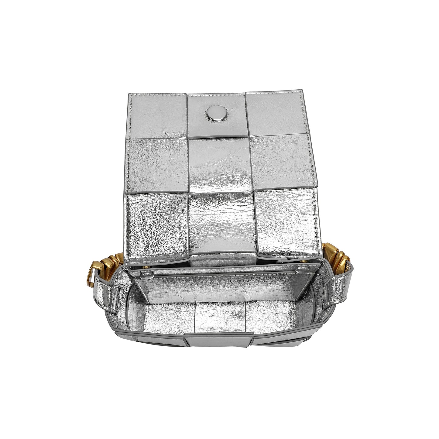 Woven Leather Crossbody Bag