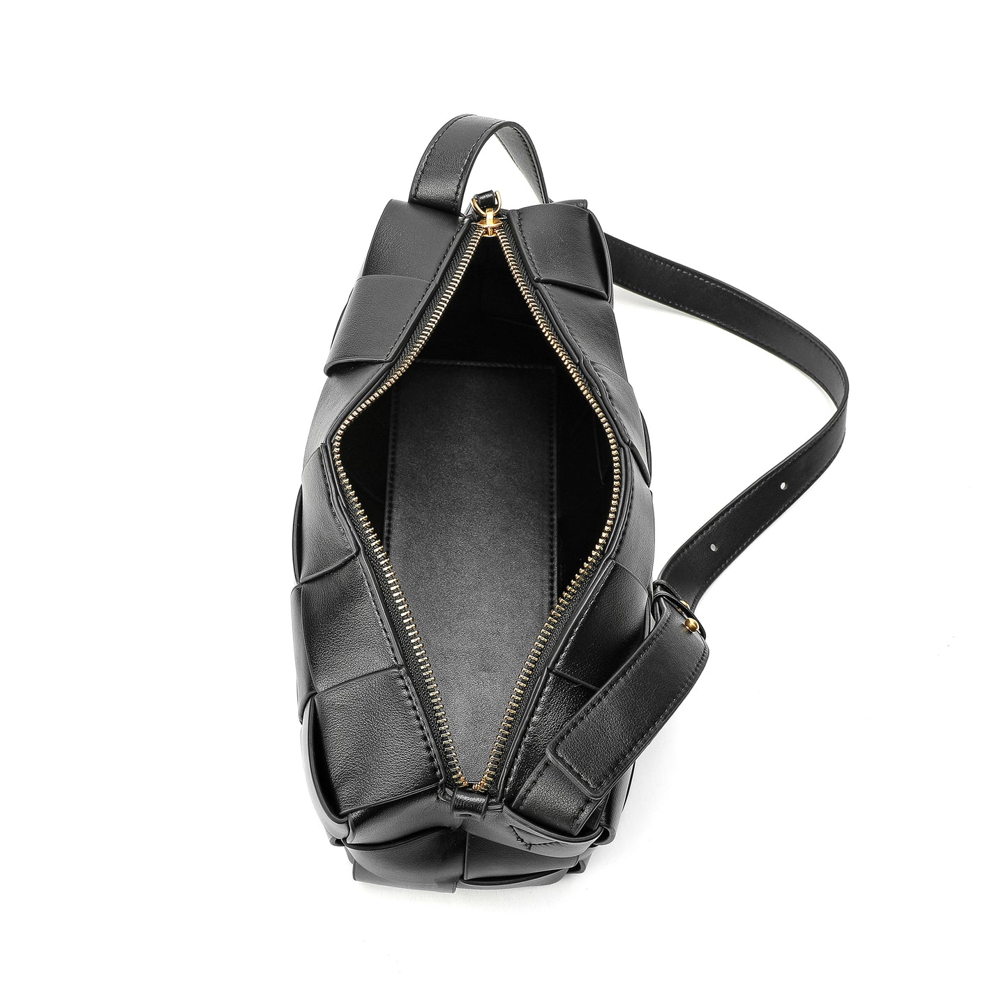 Tiffany & Fred Smooth Woven Leather Hobo/Shoulder