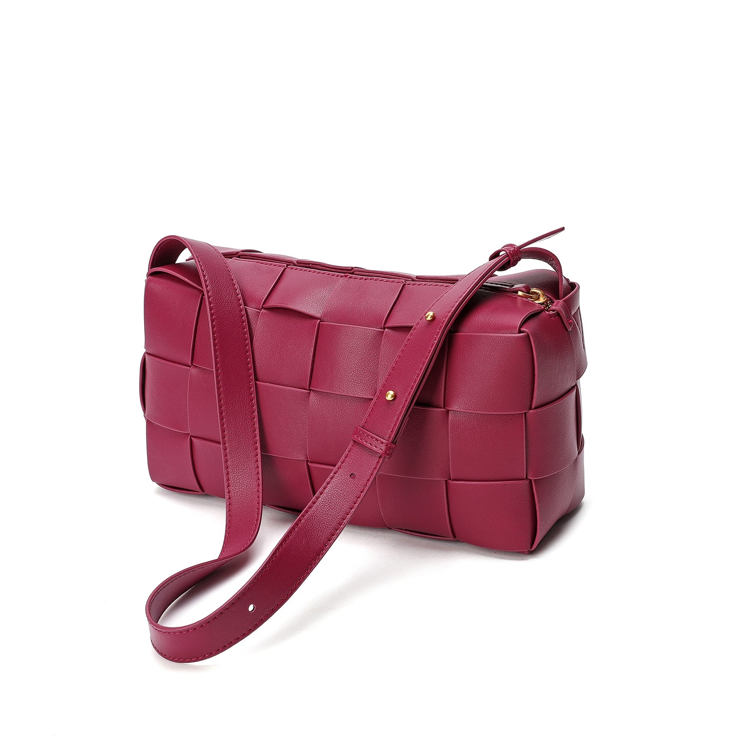 Tiffany & Fred Smooth Woven Leather Hobo/Shoulder