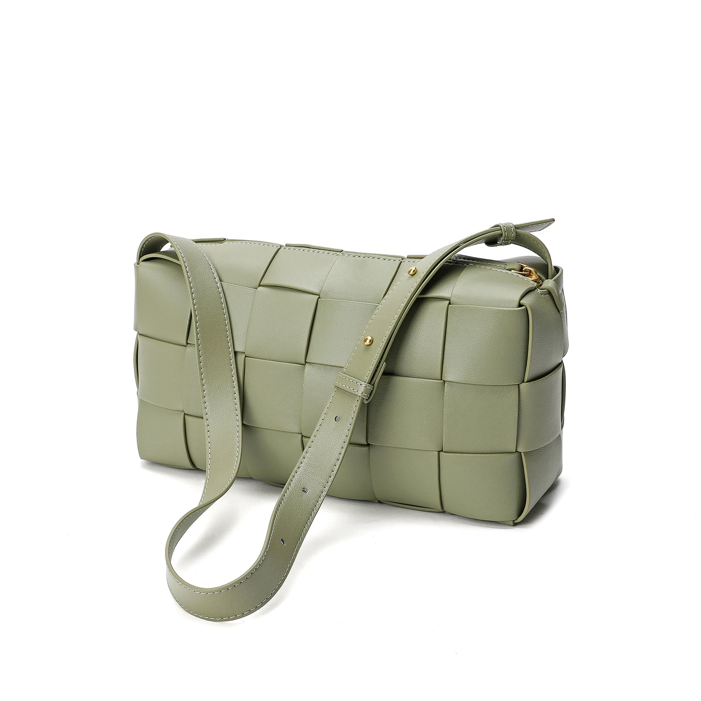 Tiffany & Fred Smooth Woven Leather Hobo/Shoulder