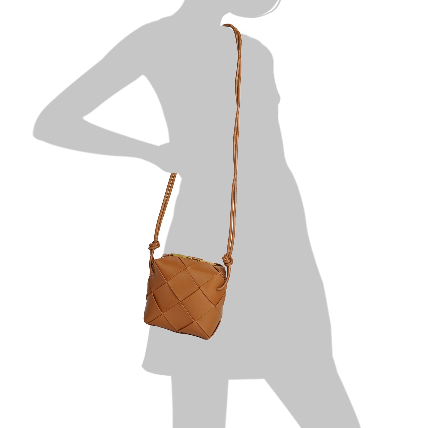 Tiffany & Fred Smooth Woven Leather Crossbody Bag