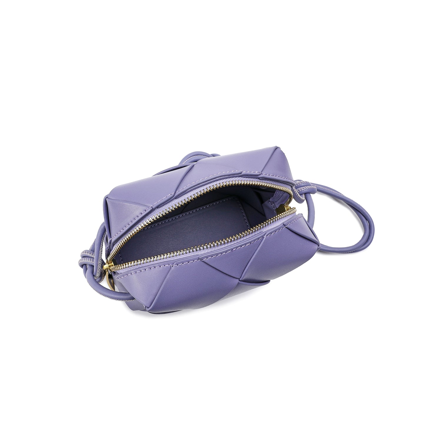 Tiffany & Fred Smooth Woven Leather Crossbody Bag