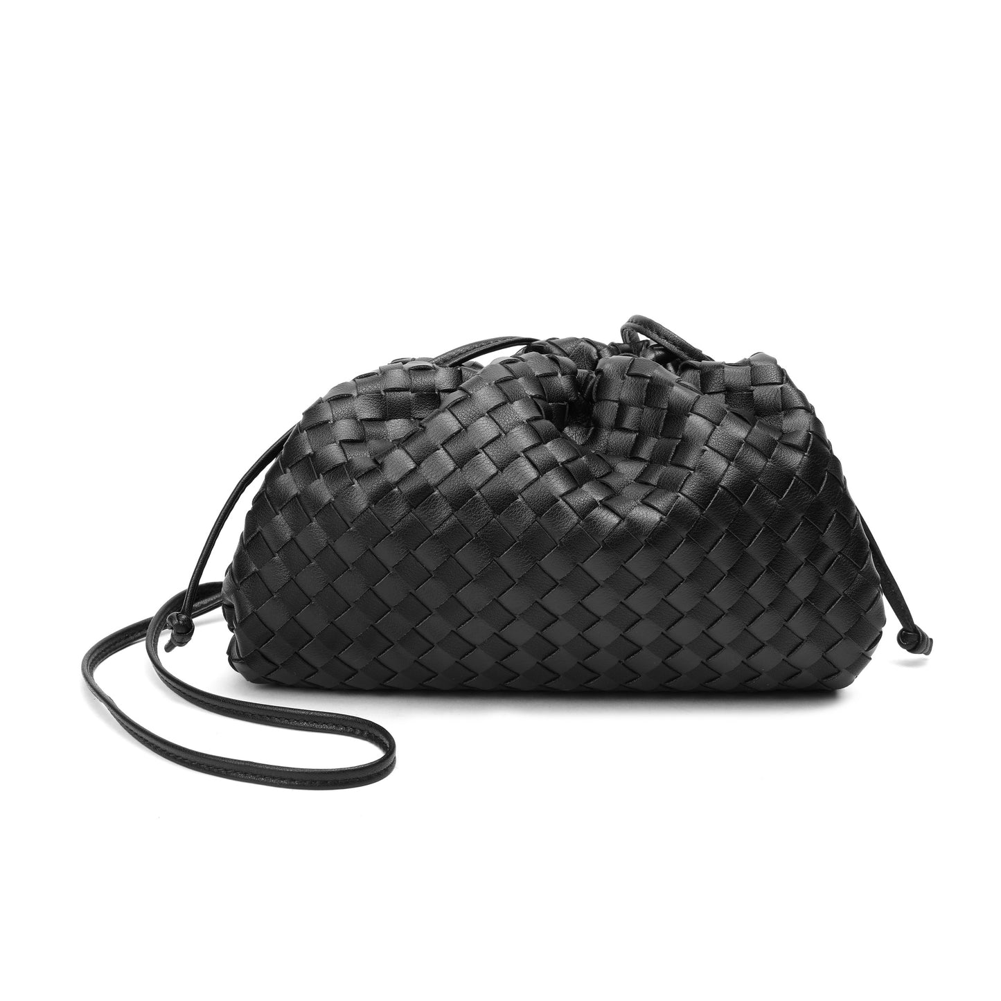 Full Grain Woven Leather Pouch/ Shoulder/ Clutch Bag