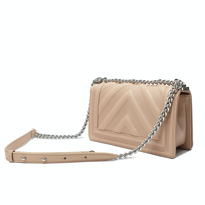 Full-grain Quilted Lambskin Flap Shoulder Bag