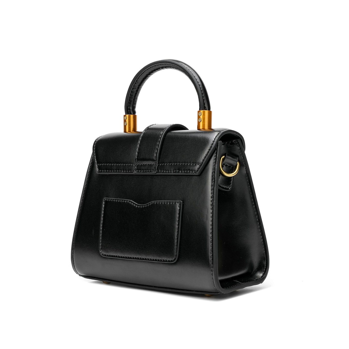 Tiffany & Fred Smooth & Polished Leather Top-Handle Foldover Satchel