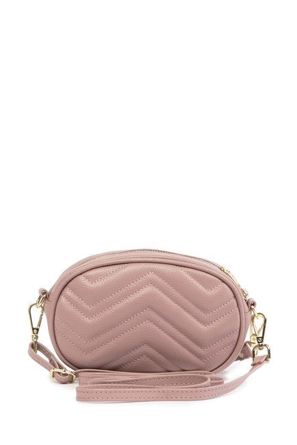 Mini Chevron Quilted Shoulder/ Crossbody Bag