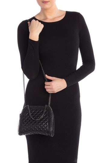 Quilted Chain Leather Shoulder Bag