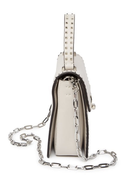 Studded Lambskin Leather Satchel