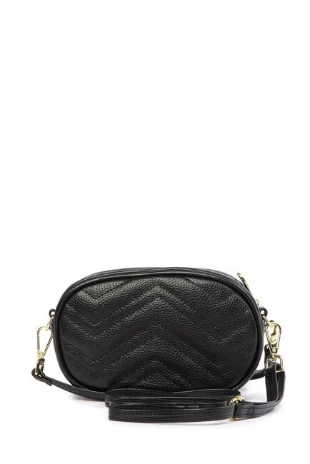 Mini Chevron Quilted Shoulder/ Crossbody Bag