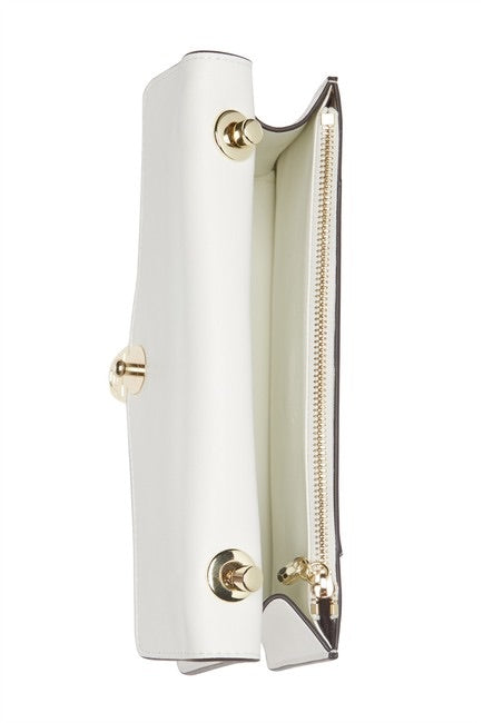 Snake Buckle Nappa Leather Flap Shoulder Bag