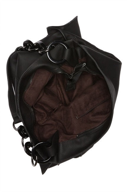 Leather Messenger Tote
