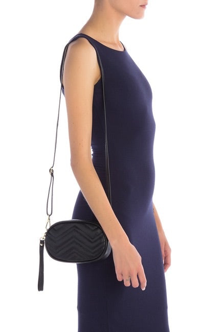Mini Chevron Quilted Shoulder/ Crossbody Bag