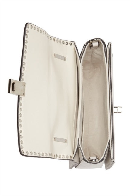 Studded Lambskin Leather Satchel