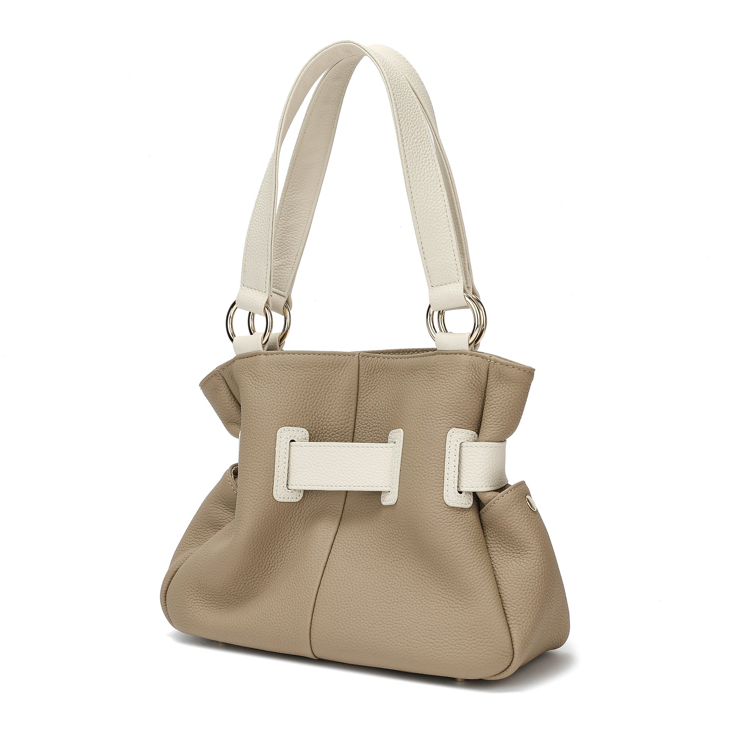 Full-Grain Soft Leather Bow Bag