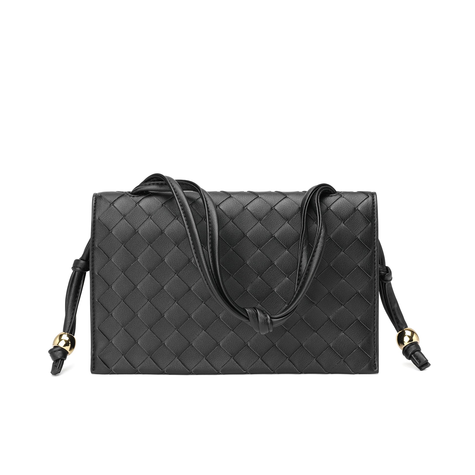 Tiffany & Fred Woven Leather Large Satchel/Shoulder Bag