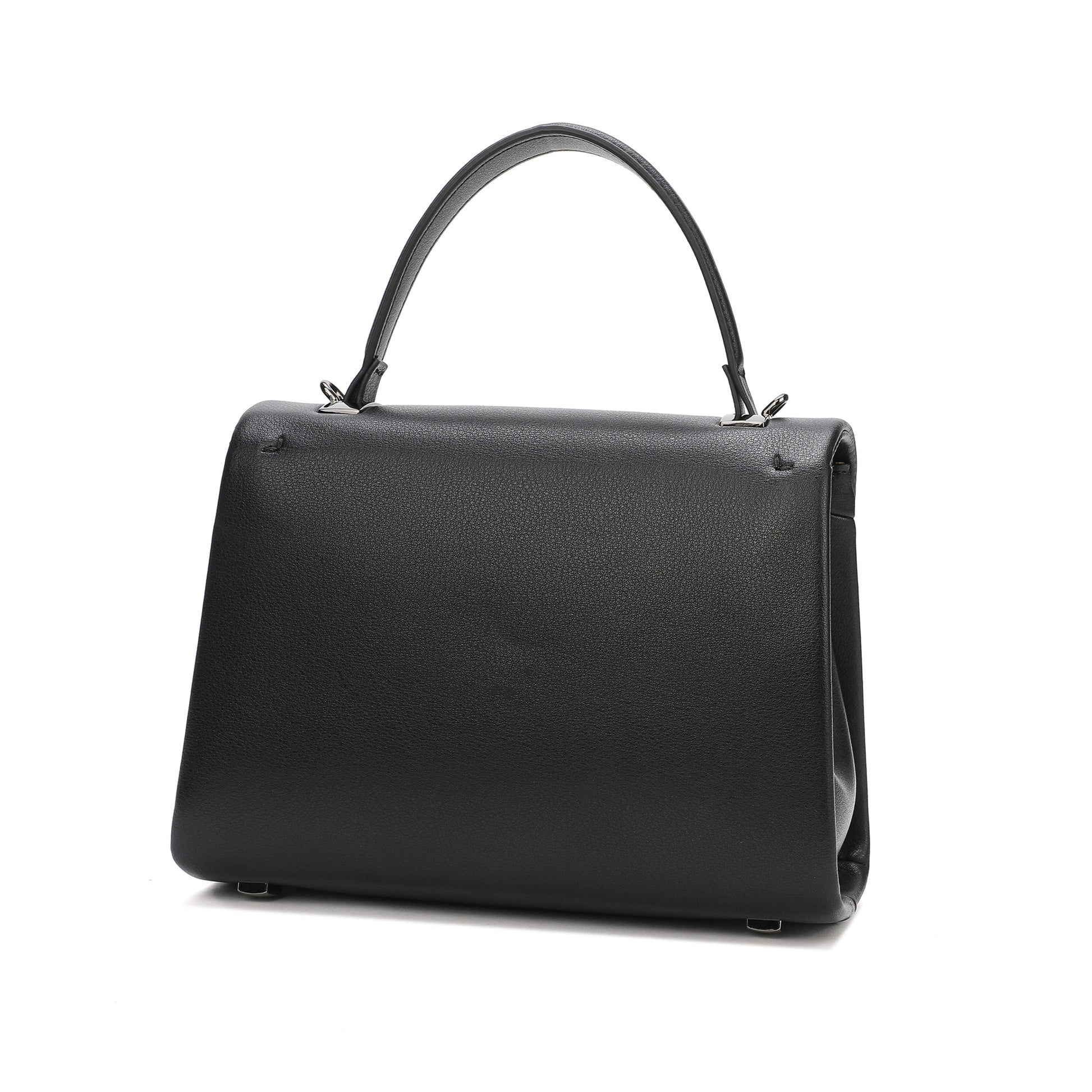 Tiffany & Fred Full-grain Leather Satchel Bag in Gray