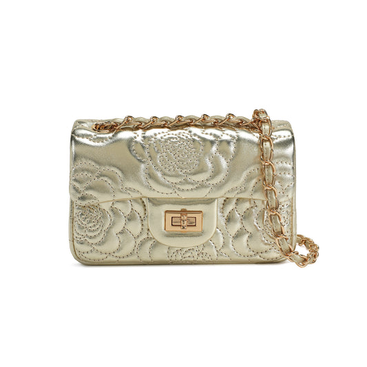 Tiffany & Fred  Quilted Sheepskin Crossbody