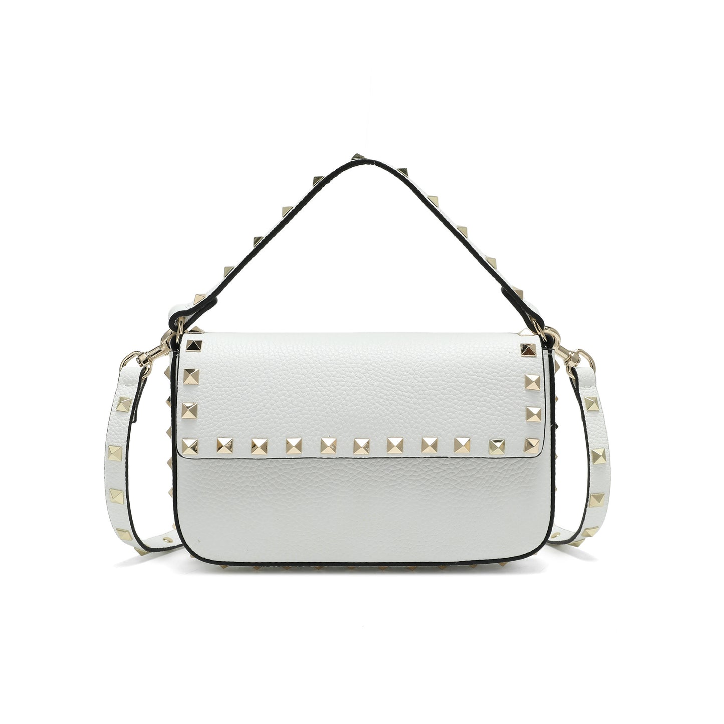 Studded Leather Mini Shoulder Bag