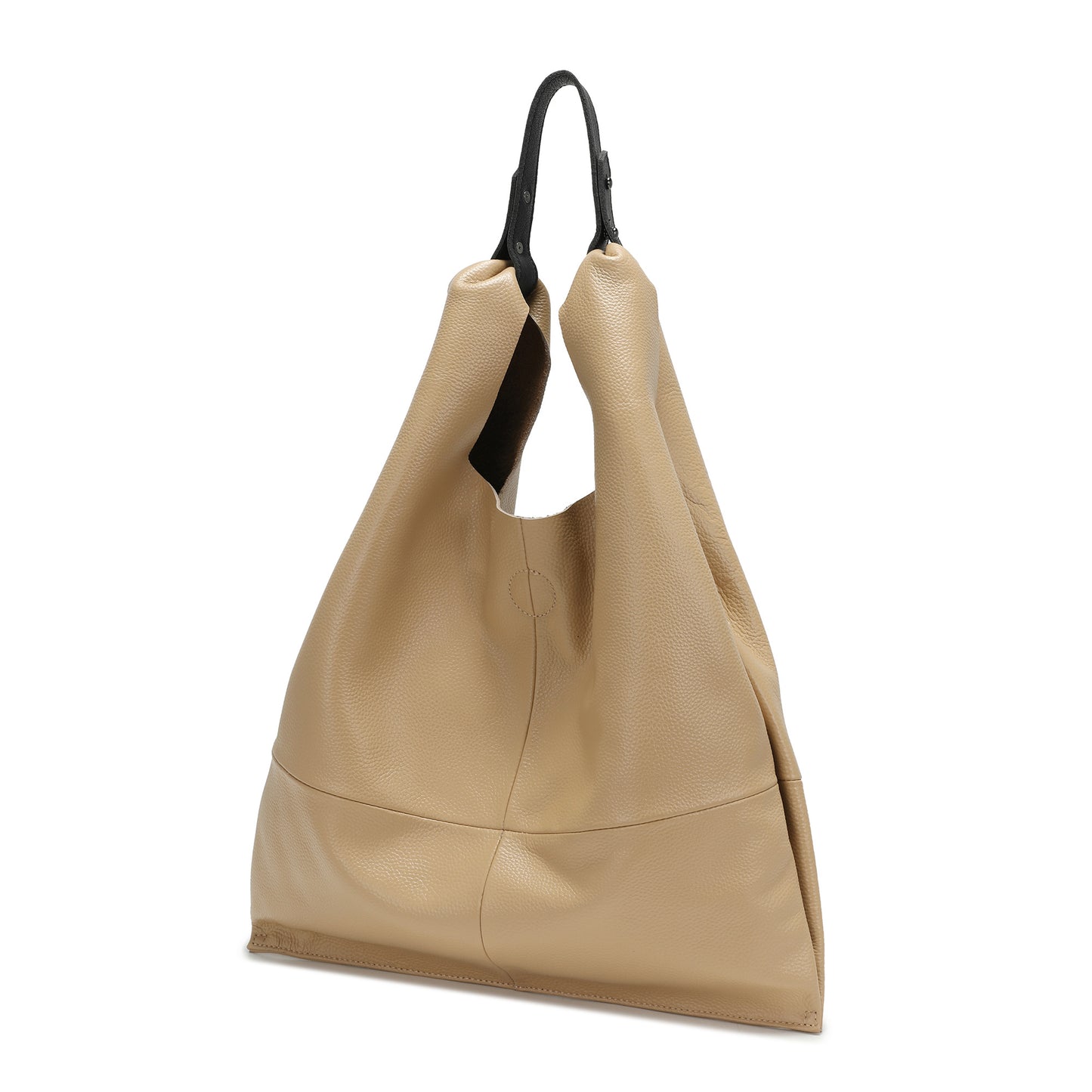Tiffany & Fred Full-Grain Leather Hobo Tote