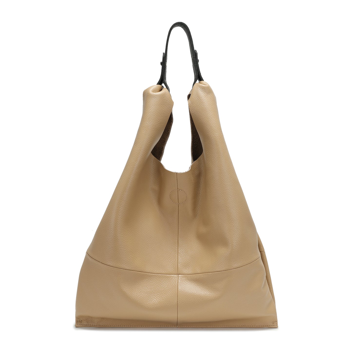 Tiffany & Fred Full-Grain Leather Hobo Tote