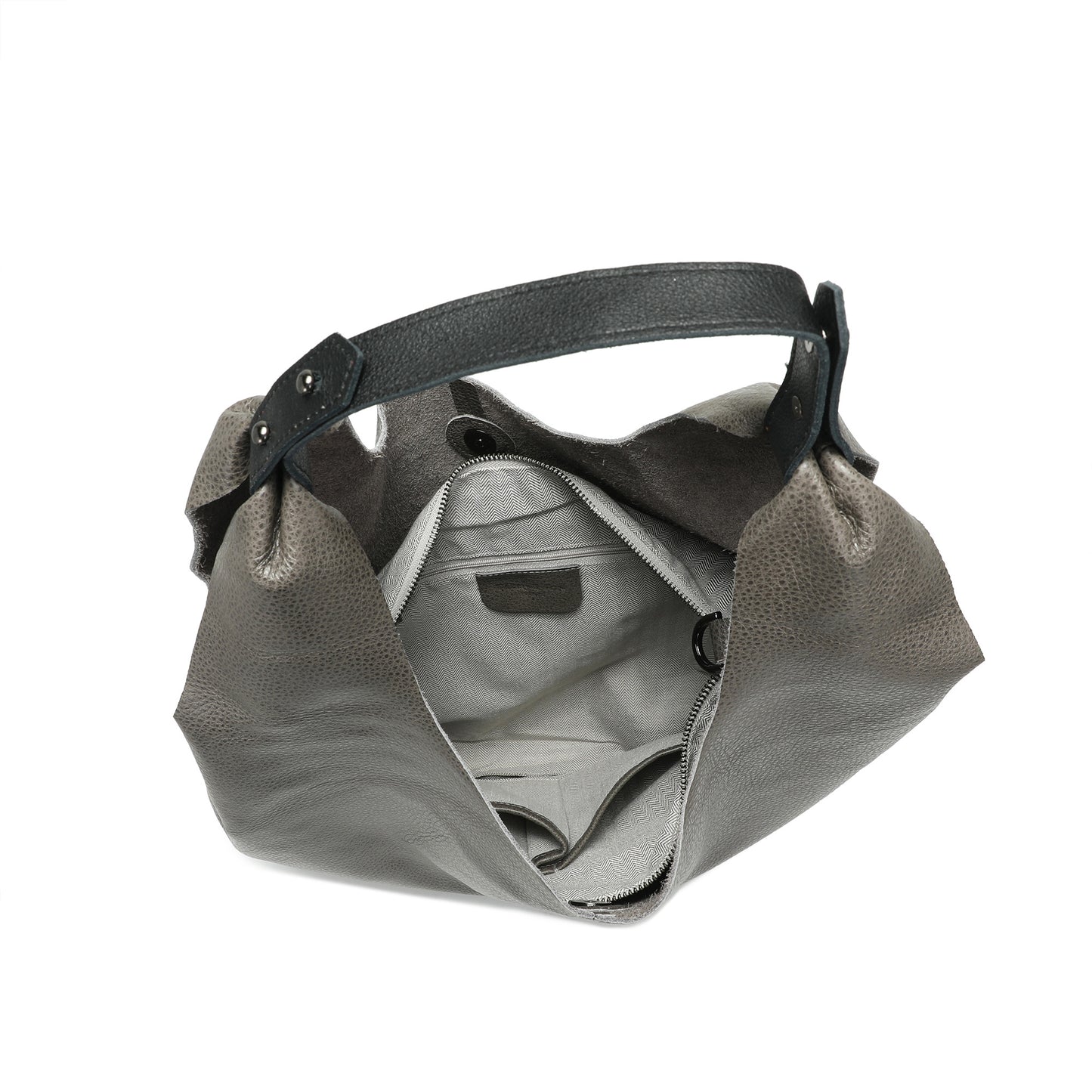 Tiffany & Fred Full-Grain Leather Hobo Tote