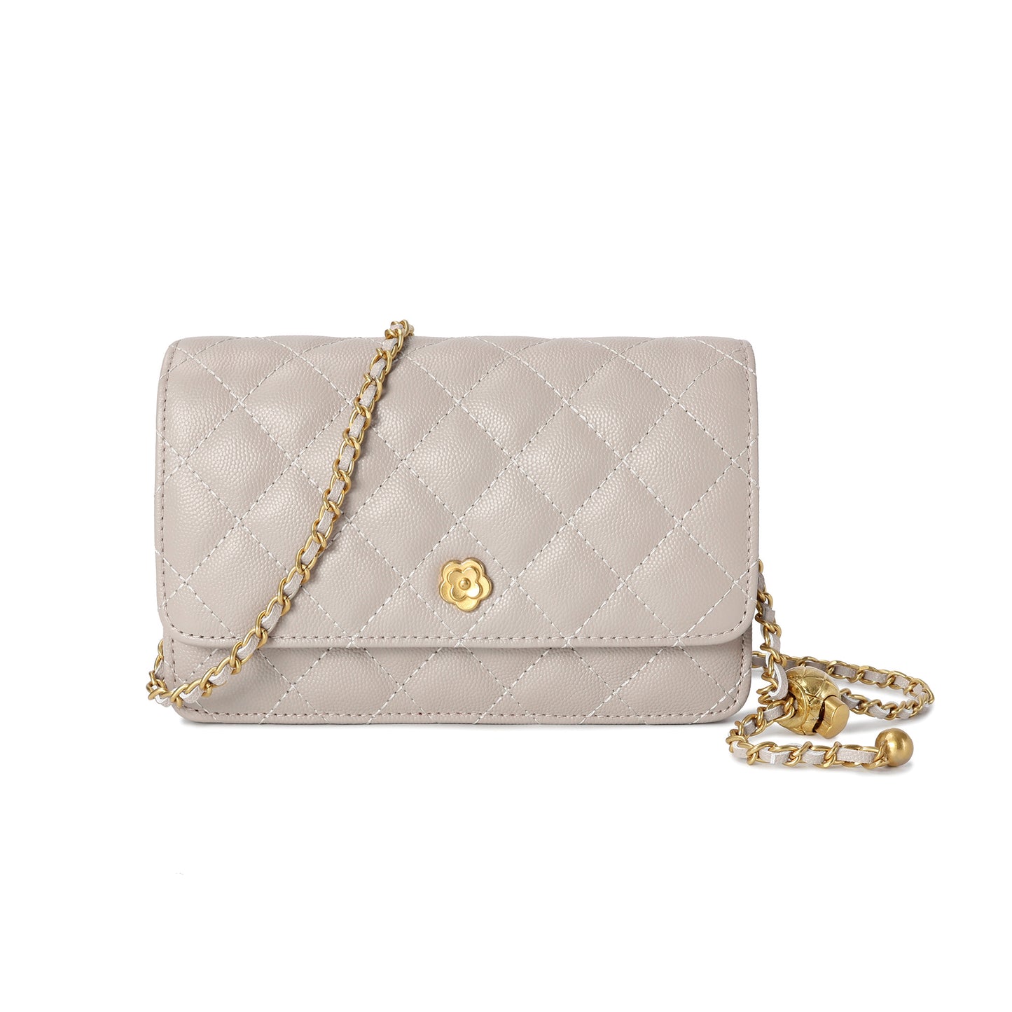 Tiffany & Fred Quilted Caviar Leather Crossbody Bag