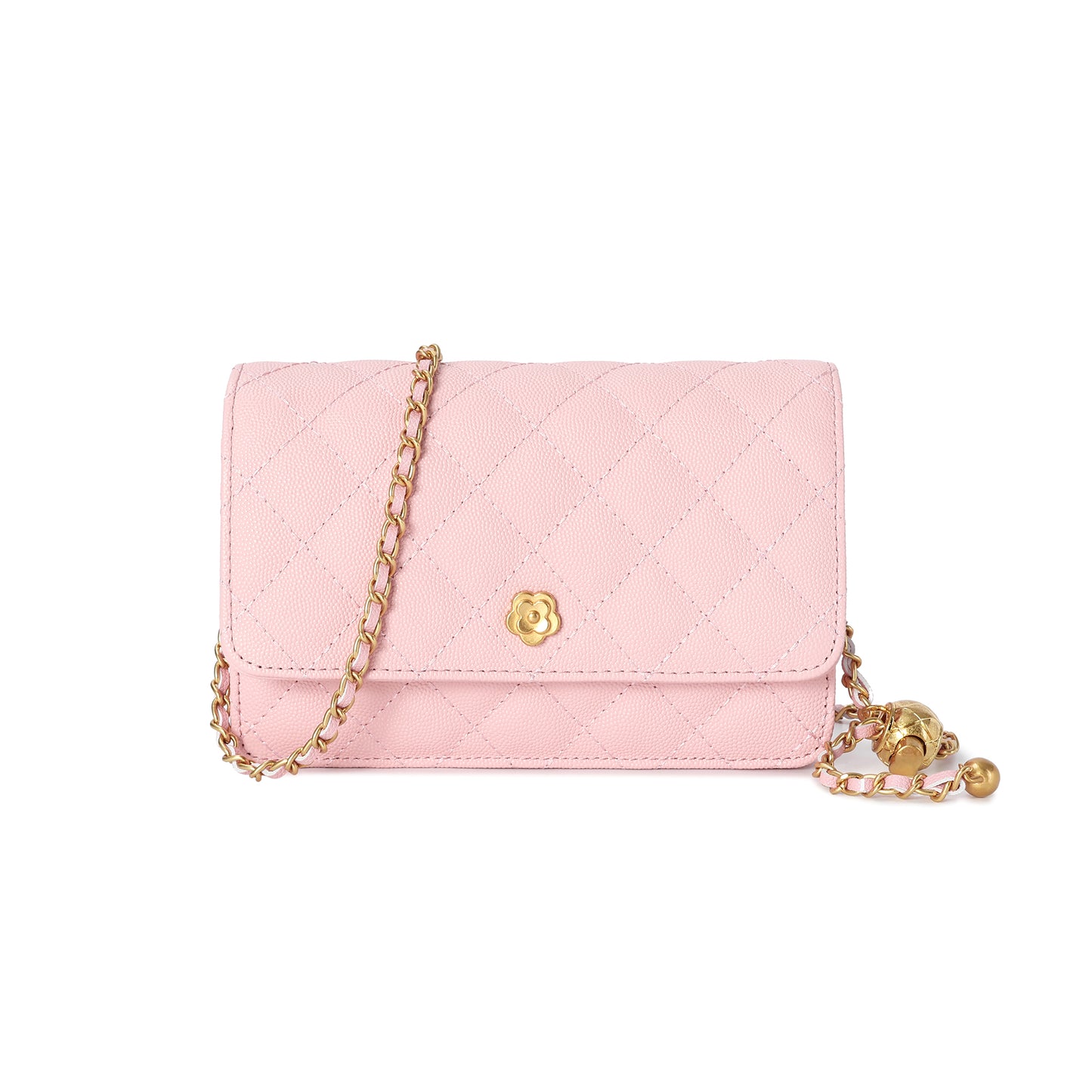 Tiffany & Fred Quilted Caviar Leather Crossbody Bag