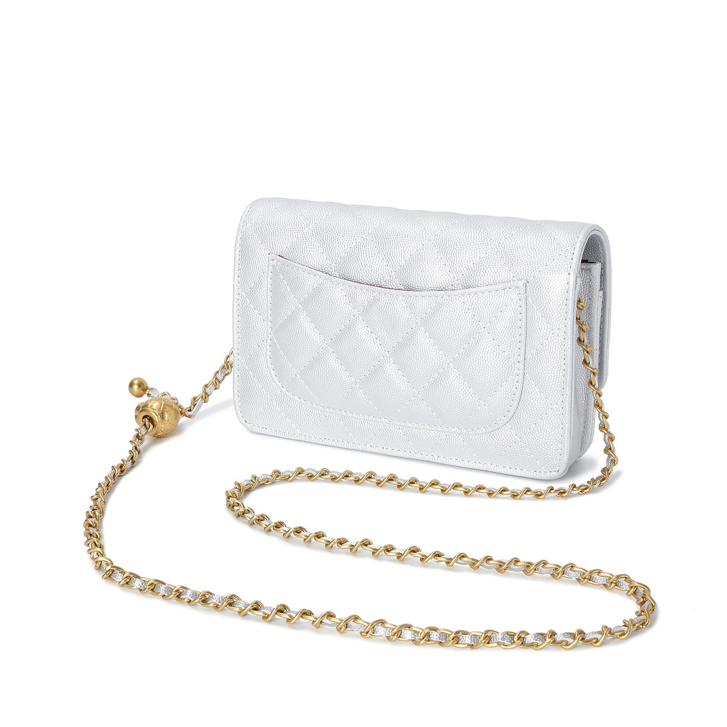 Tiffany & Fred Quilted Caviar Leather Crossbody Bag