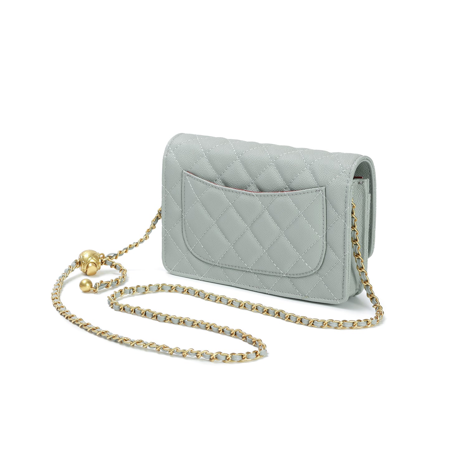 Tiffany & Fred Quilted Caviar Leather Crossbody Bag