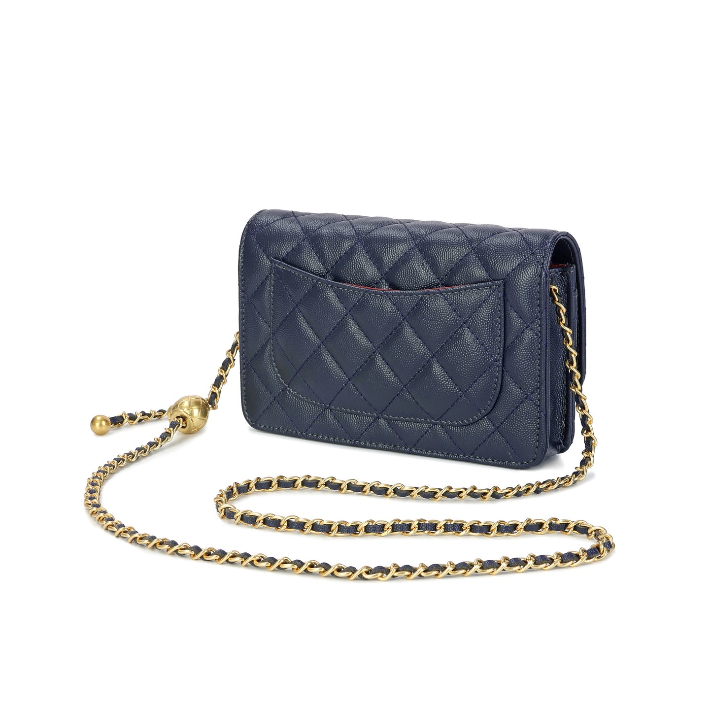 Tiffany & Fred Quilted Caviar Leather Crossbody Bag