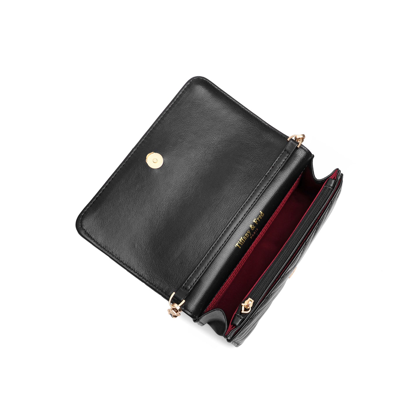 Quilted Leather Mini Flap Bag with Chain Strap