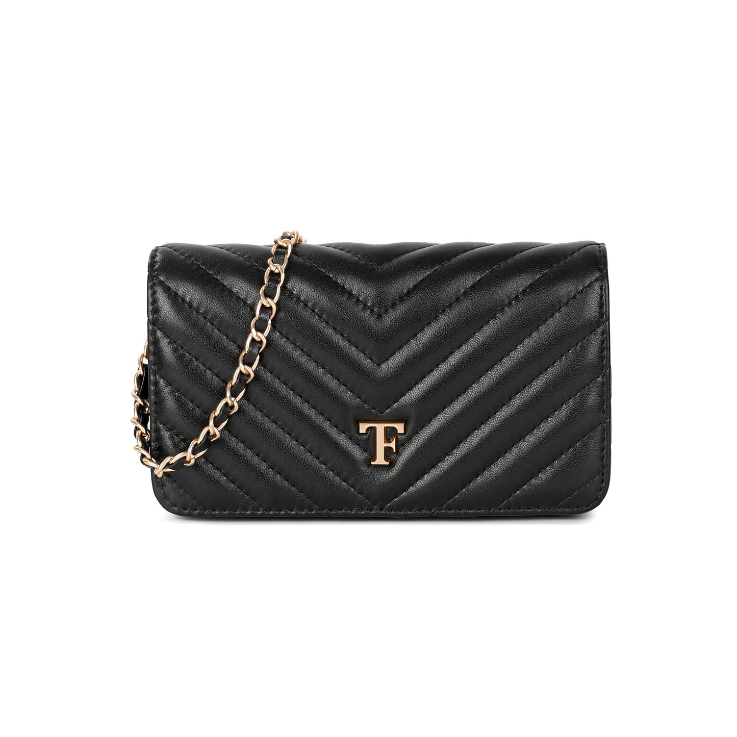 Quilted Leather Mini Flap Bag with Chain Strap